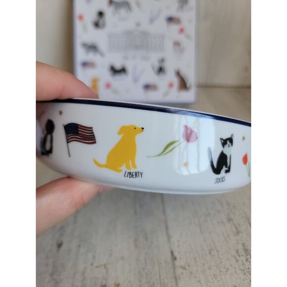 White House one pet bowl cat dog unique home decor figure - Picture 4 of 11